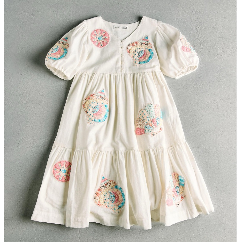 Zara SEA NY Patchwork Patch Dress 13-14y NWT